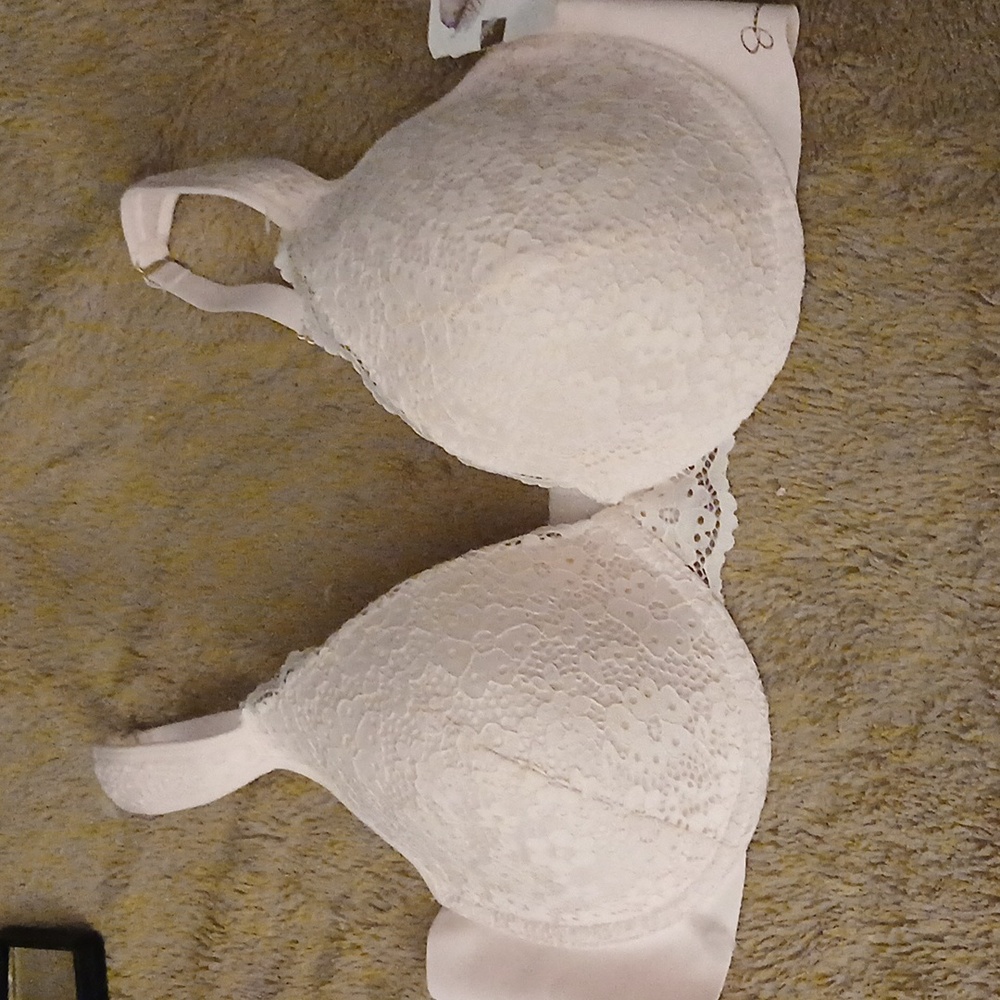 Jessica Simpson Underwire Bra 38C Pink Lace Smooth Back